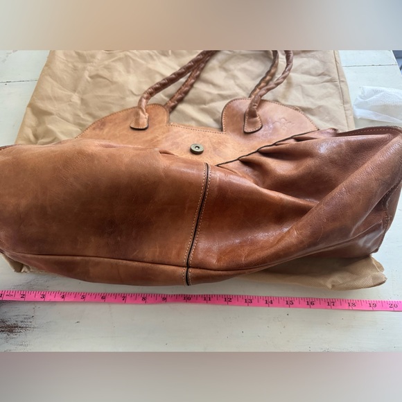 Patricia Nash Tan Leather Shoulder Bag Large Lionel Purse - Picture 16 of 16